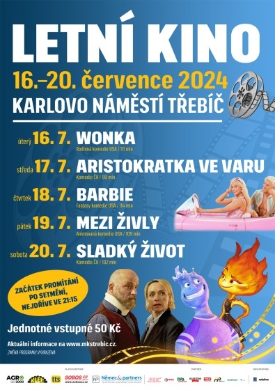 LETNÍ KINO ČERVENEC 2024